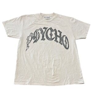 Don Toliver Psycho Tour T Shirt Mens Large Cream Black Graphic Concert Merch